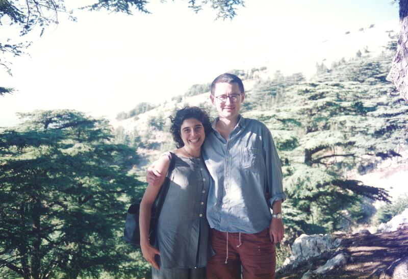 Gareth Smyth in the Chouf Mountains, Lebanon 1997. Photo: Khaled Yacoub Oweis