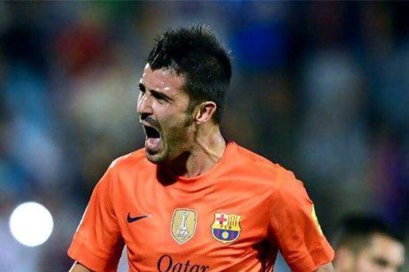 David Villa has found his first-team opportunities limited under Tito Vilanova. Javier Soriano / AFP