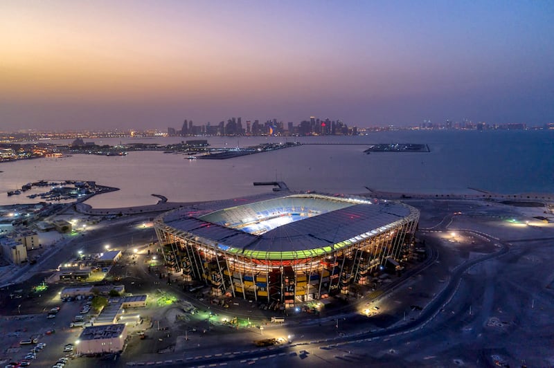 Stadium 974 in Doha that will host matches at the 2022 Fifa World Cup. It has a capacity of 40,000. AFP