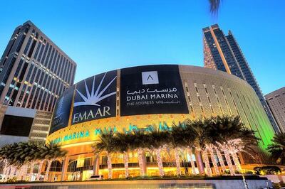 Dubai's Marina Mall. Courtesy Marina Mall