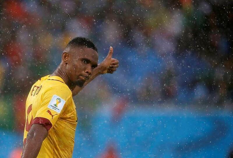 Cameroon's Samuel Eto’o is trying to stay positive after the setback against Mexico. Sergei Grits / AP Photo