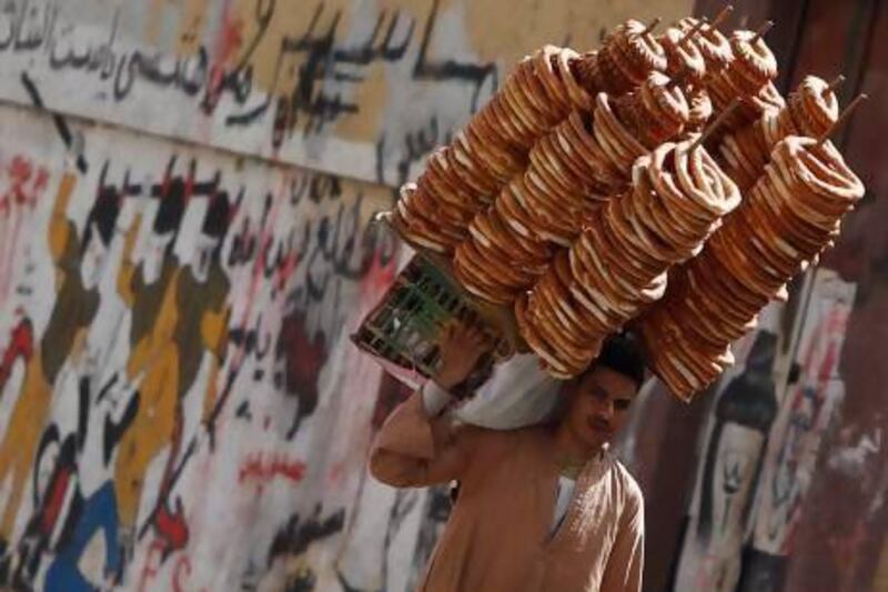 Tens of millions of Egyptians are dependent on subsidised bread. Amr Abdallah Dalsh / Reuters