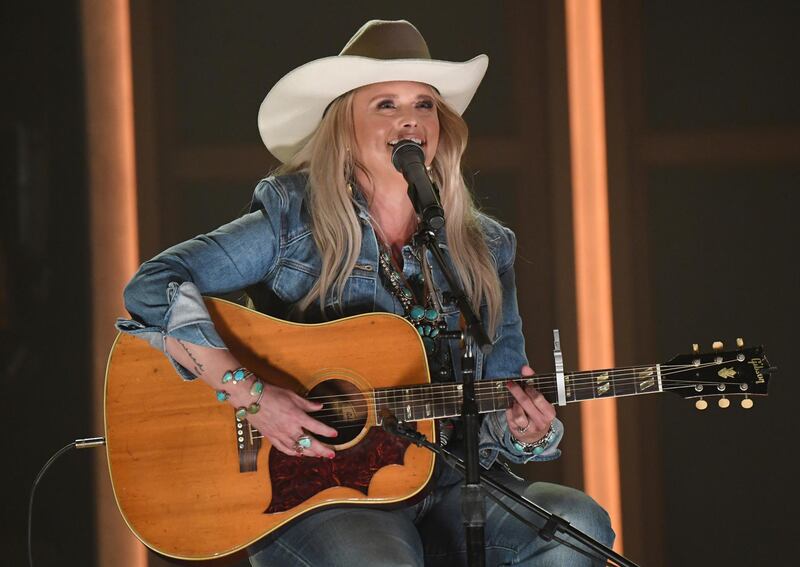 Miranda Lambert performs 'In His Arms' at the 56th annual Academy of Country Music Awards at the Ryman Auditorium in Nashville, Tennessee. AP Photo