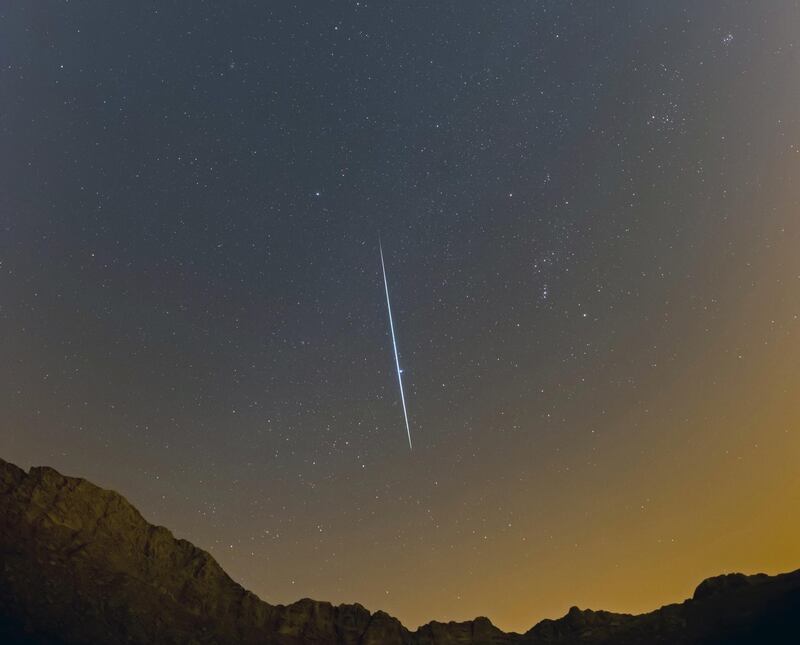 The Geminid meteor shower. Prabhu Astrophotography for The National