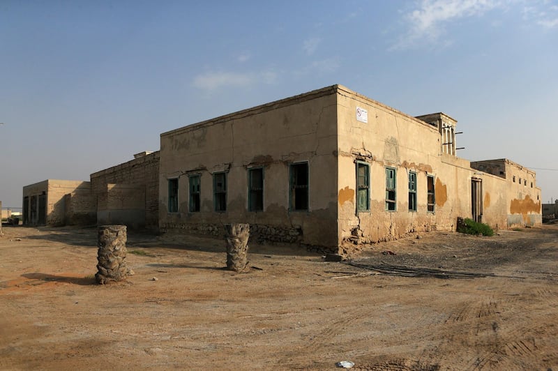 RAS AL KHAIMAH, UAE. March 30, 2014- A building in the old souk area in Jazirat Al Hamra in Ras Al Khaimah, Sunday, March 30, 2014. (Photos by: Sarah Dea/The National, Story by: Anna Zacharias, News)
