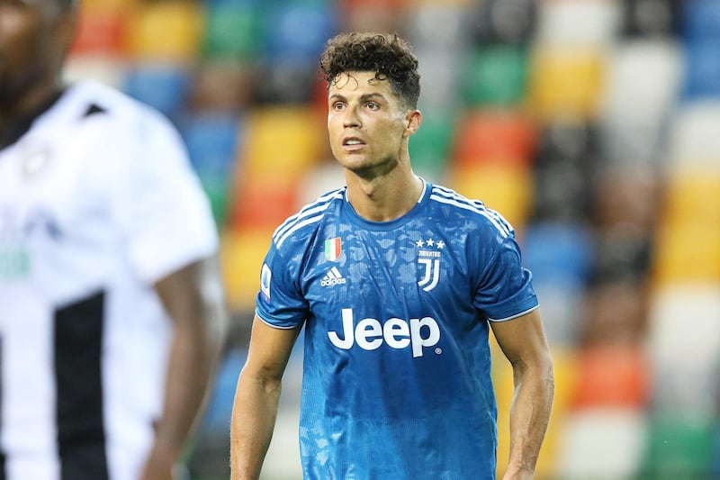Juventus' Cristiano Ronaldo during the match against Udinese. EPA