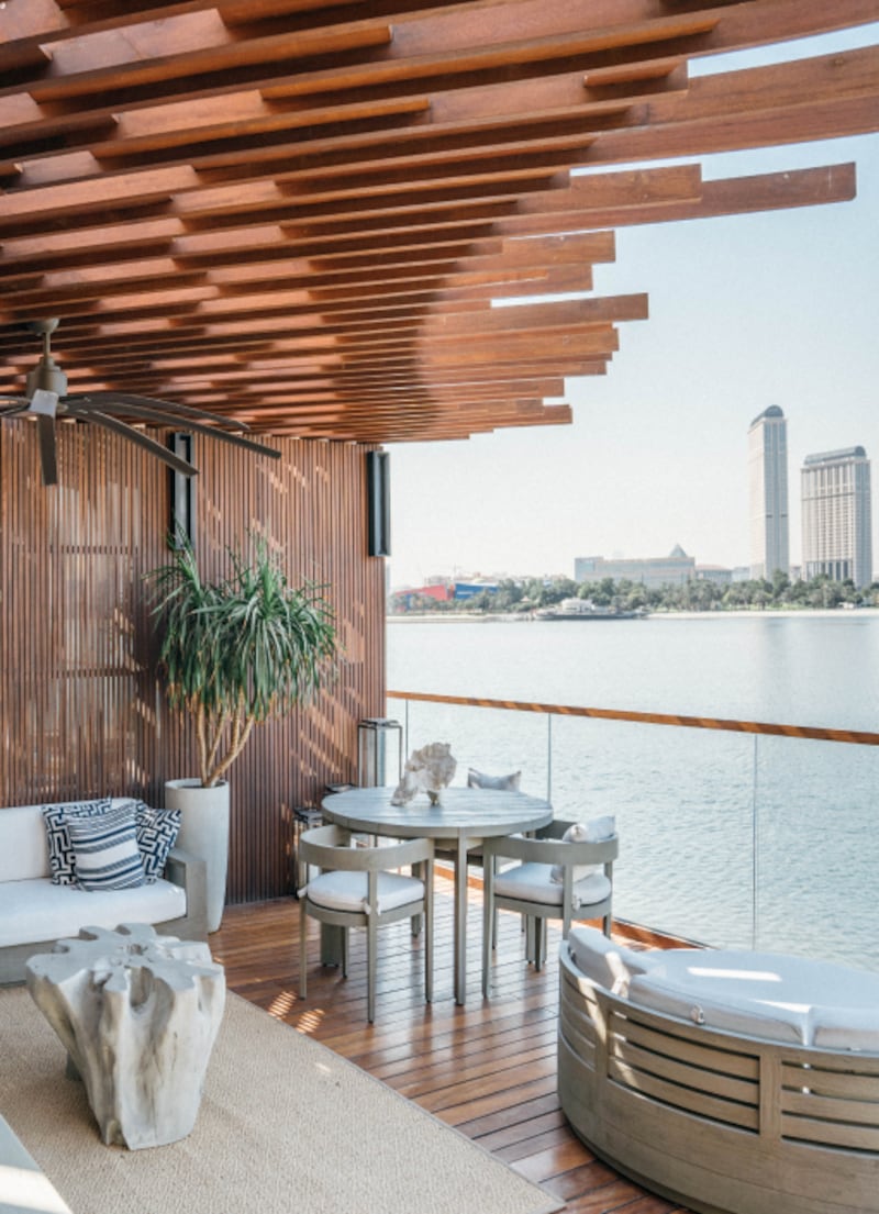 Twiggy by La Cantine offers sunset views across Dubai Creek Harbour. Photo: Twiggy by La Cantine