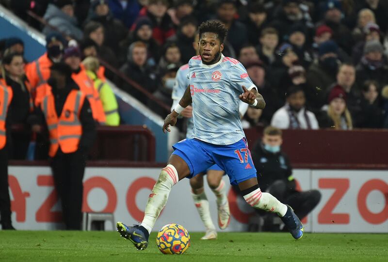 Fred 6. Well out of his usual position on the edge of the Villa area, but none of his teammates complained as he laid off the ball for Bruno to strike United’s second. Inadvertently set up Villa’s goal and was then in a midfield that was second best after Villa’s changes. The lack of control would cost. AP Photo