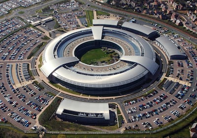 M93M4C GCHQ  An aerial image of the Government Communications Headquarters (GCHQ) in Cheltenham, Gloucestershire. Photo: Ministry of Defence