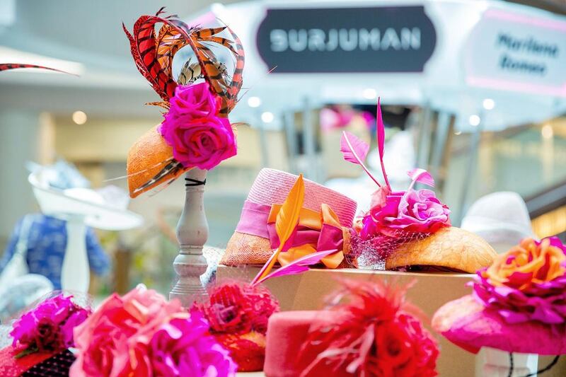 More than 500 head pieces will be on display at the BurJuman International Millinery Exhibition. Courtesy of BurJuman 