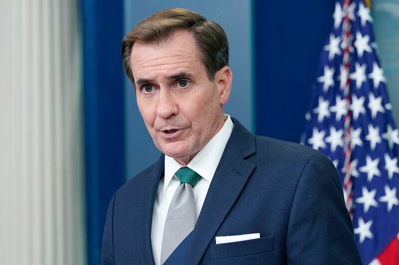 National Security Council spokesman John Kirby said Washington is 'concerned that Moscow may be advising Iran' already. AP