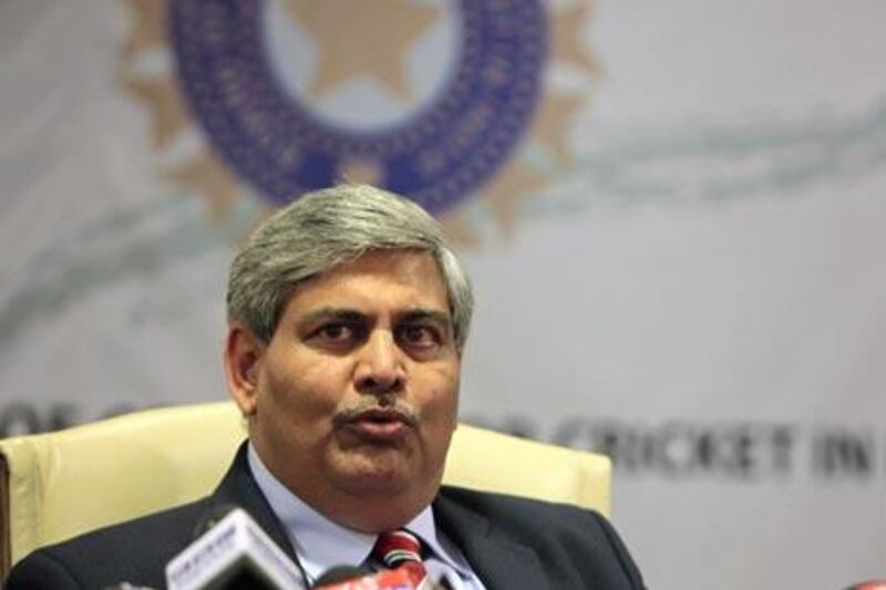 Board of Control for Cricket in India (BCCI) head Shashank Manohar speaks during a media conference in Mumbai, India, Saturday, July 3, 2010. India's cricket board ratified the charges against suspended Indian Premier League commissioner Lalit Modi who faces allegations of financial irregularities and reconstitutes an inquiry committee to probe the charges. (AP Photo/Rajanish Kakade)