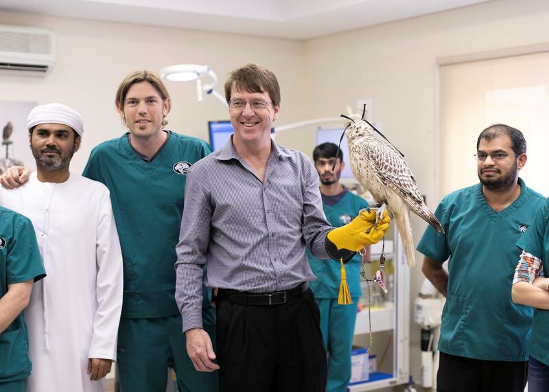 DUBAI, UNITED ARAB EMIRATES. 12 FEBRUARY 2019. 
The clinic at H3 Falcon center.

Cultural Diplomacy Tour for visiting dignitaries visit H3 Falcon center in Nad Al Sheba. H3 Falcon center belongs to His Highness Sheikh Hamdan bin Mohammed bin Rashid Al Maktoum.
(Photo: Reem Mohammed/The National)

Reporter: Dan Sanderson
Section: