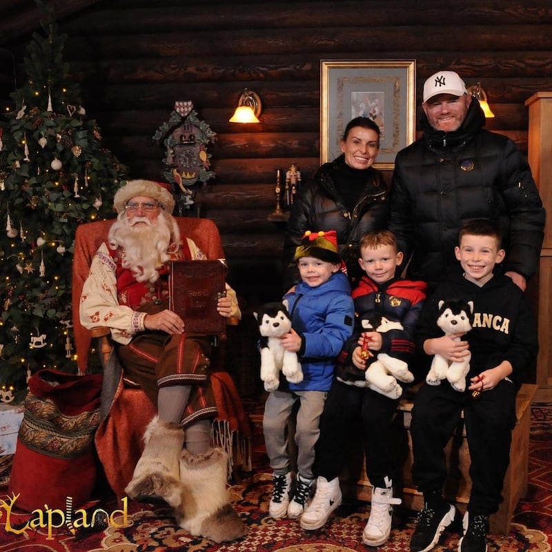 Wayne Rooney and family enjoying Christmas. @waynerooney / Instagram