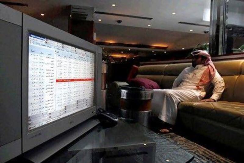 A trader monitors stocks at the Saudi Investment Bank in Riyadh. Reuters / Fahad Shadeed