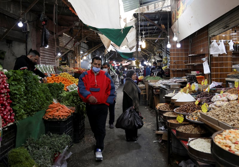 A market in Jordan's capital Amman. The country's prime minister said the central bank has $17 billion of foreign currency reserves. Reuters