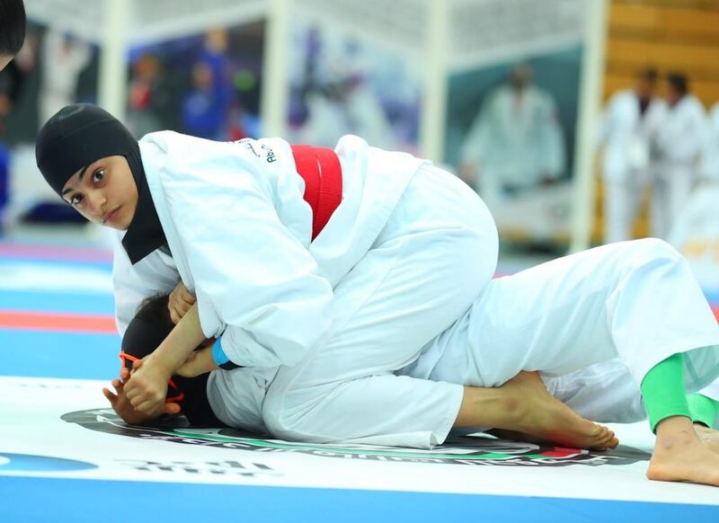 Women champions crowned at the inaugural UAE Female Jiu-Jitsu Championship on March 11, 2017.