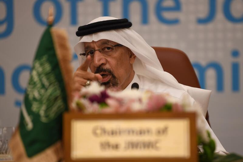 Saudi Arabiam Energy Minister Khalid al-Falih chairs the one-day OPEC+ group meeting in the Saudi city of Jeddah on May 19, 2019. Major crude producers are set to meet today to discuss how to stabilise a volatile oil market amid rising US-Iran tensions in the Gulf, which threaten to disrupt supply. 
Key OPEC members and other major suppliers including Russia will assess the oil market and examine compliance to production cuts agreed late last year. / AFP / Amer HILABI
