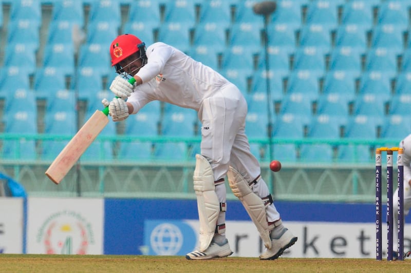 Afghanistan's Nasir Jamal failed to make any sizeable contribution in the first innings. AFP