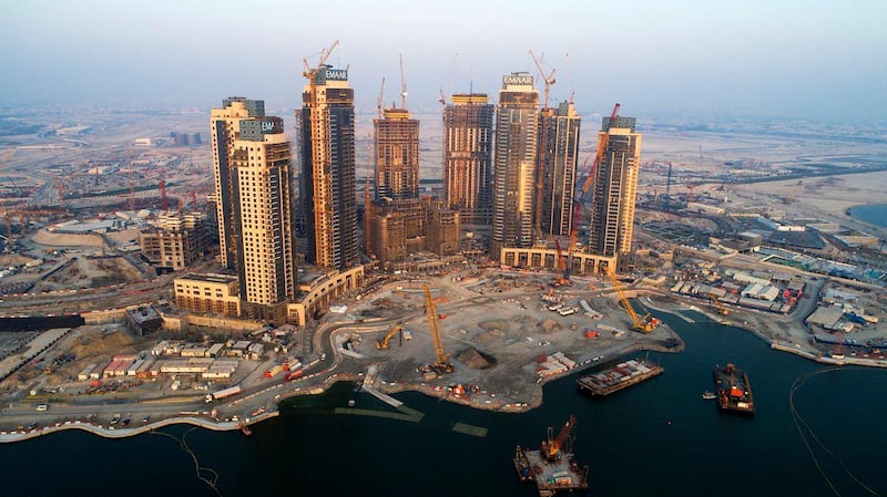 Dubai Creek Harbour under construction. Dubai Media Office
