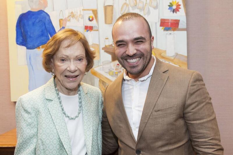 Khalid Al Ameri and Rosalynn Carter. Courtesy Carter Center 