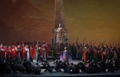 The opera ‘Aida’ is set in Ancient Egypt. Photo: Javier del Real / Teatro Real