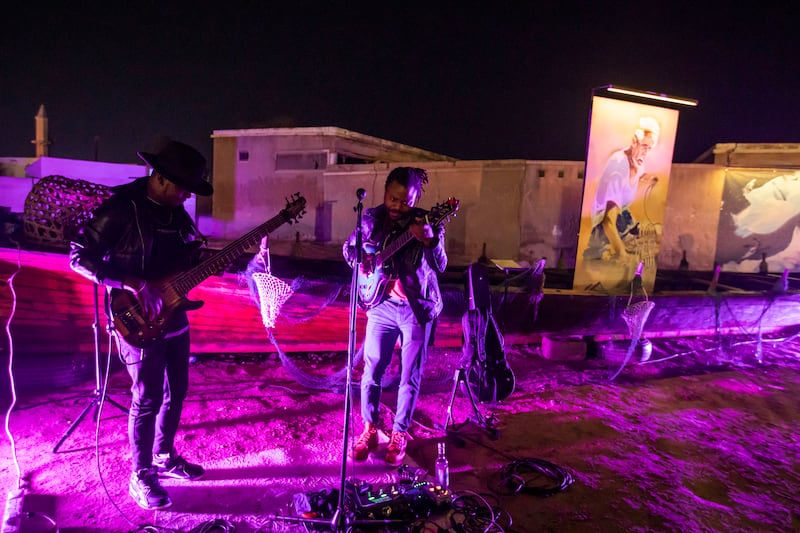 Live bands entertain visitors on opening night at Al Jazirah Al Hamra heritage village