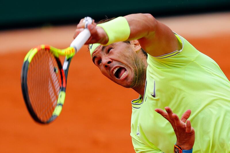 Tennis - French Open - Roland Garros, Paris, France - June 4, 2019. Spain's Rafael Nadal in action during his quarterfinal match against Japan's Kei Nishikori. REUTERS/Kai Pfaffenbach