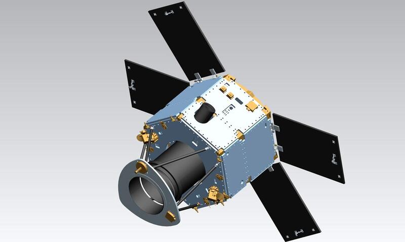 The DubaiSat-1 which was launched in July of 2009. It was the first satellite to be owned by an Emirati entity. Courtesy EIAST