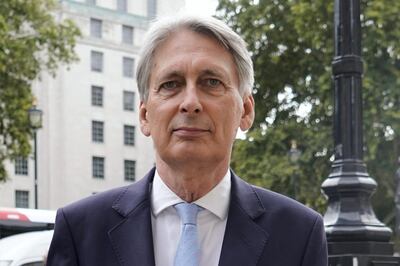 British Conservative MP and former chancellor of the exchequer Philip Hammond arrives at the Cabinet Office on Whitehall in central London on September 3, 2019. - The fate of Brexit hung in the balance on Tuesday as parliament prepared for an explosive showdown with Prime Minister Boris Johnson's that could end in a snap election. Members of Johnson's own Conservative party, including Philip Hammond, are preparing to join opposition lawmakers in a vote to try to force a delay to Britain's exit from the European Union if he cannot secure a divorce deal with Brussels in the next few weeks. (Photo by Niklas HALLE'N / AFP)