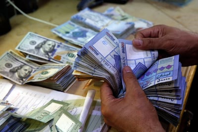 The Lebanese pound has lost about 98 per cent of its value since an economic meltdown began in 2019. AP