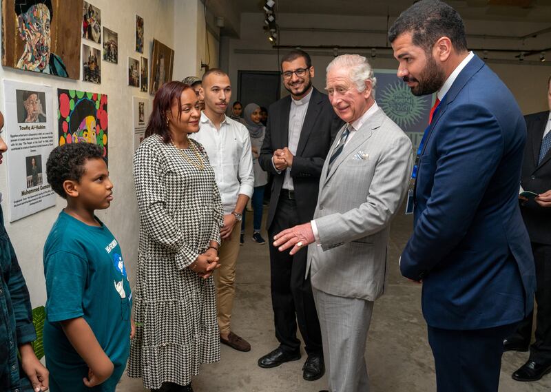 Prince Charles visits the Jesuit Cultural Centre in Alexandria. Reuters