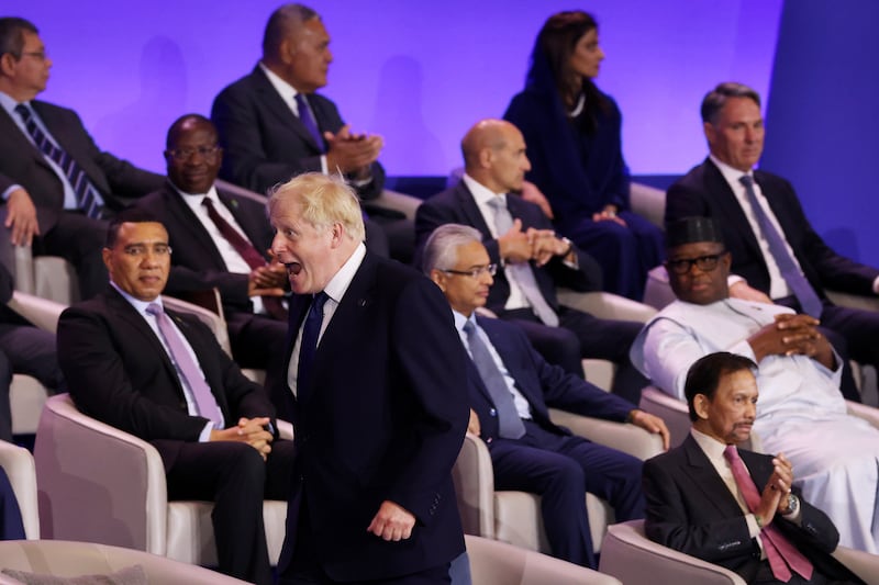 Mr Johnson said he hoped his visit would help people shed their 'condescending attitudes' to Rwanda after criticism of the UK government's plans to deport asylum seekers to the country. PA