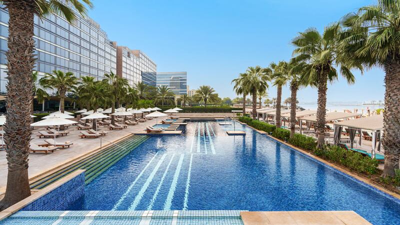 Lounge by the pool or beach at Fairmont Bab Al Bahr this National Day with the UAE residents offer. Photo: Fairmont