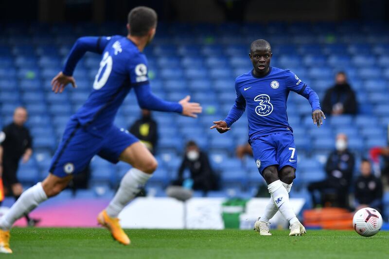 N’Golo Kante — 6. The Frenchman looked assured in possession and won the ball as you would expect, but he seems to lack confidence these days and it clearly rubs off on those around the Frenchman. AFP