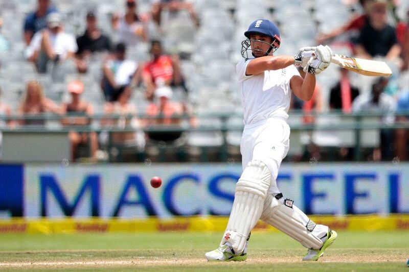 England's batsman James Taylor playing a shot during day five of the second Test match between South Africa and England at Newlands Stadium in Cape Town on January 6, 2016 Nottinghamshire. Gianluigi Guercia / AFP