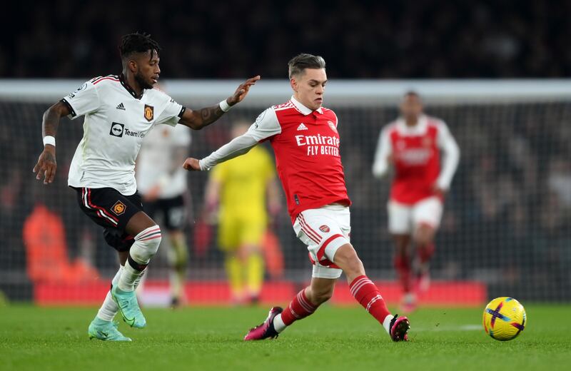 SUBS: Fred (Antony 71’) 6: Lost out in the challenge which ended up with Arsenal’s winner; Alejandro Garnacho (Varane 90’) N/A. Getty