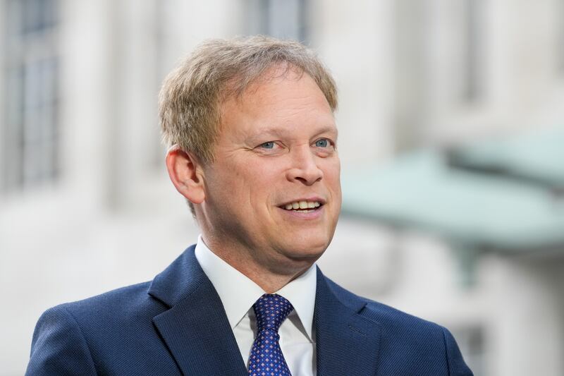 Defence Secretary Grant Shapps said there was no option other than a two-state solution for postwar Israel-Gaza. PA