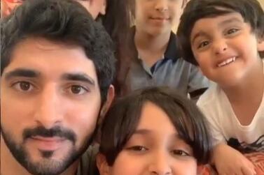 Sheikh Hamdan bin Mohammed, Crown Prince of Dubai, shared a video of himself enjoying Eid Al Adha with young family members on his Instagram account.