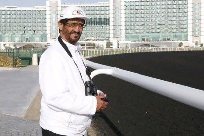 Ali Rashid Al Raihe will saddle up to three horses for the Jebel Ali races. Jeffrey E Biteng / The National