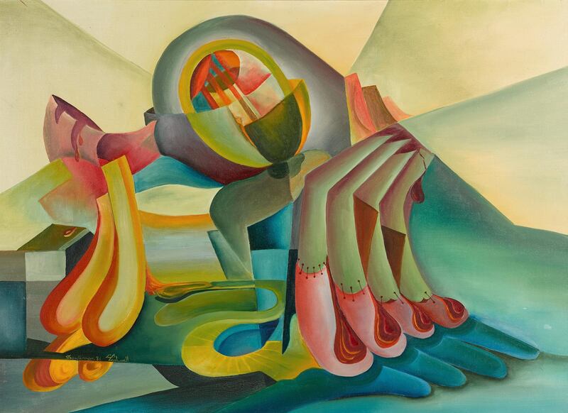 Abdulrahman Al Soliman, 'Untitled', 1981 (est. £45,000-55,000).