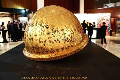 ‘Messenge/Messenger’ by artist Abdulnasser Gharem sold for Dh3.09m in 2011. Courtesy Abdulnasser Gharem