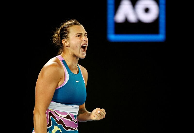 Aryna Sabalenka will contest her first Grand Slam final against Elena Rybakina at the Australian Open on Saturday. Reuters