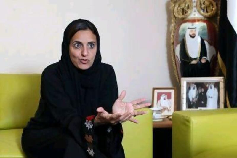 Sheikha Lubna Al Qasimi, the Minister for Foreign Trade, says the UAE is the best place for women to pursue a career in financial services. Randi Sokoloff / The National