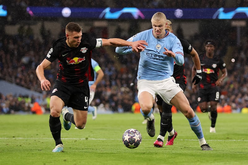 Willi Orban - 4 Breathed a sigh of relief after Haaland outmuscled and outran him but then failed to beat goalkeeper early in the game. Should have done better to stop Akanji from taking the shot that led to City’s sixth goal.  


Getty
