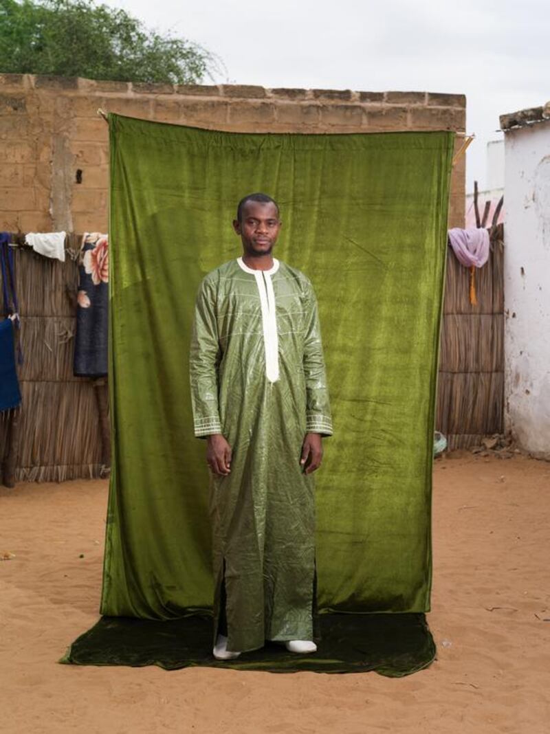 Marabout Cheikh Toure in the Makhana district of Saint-Louis, Senegal.