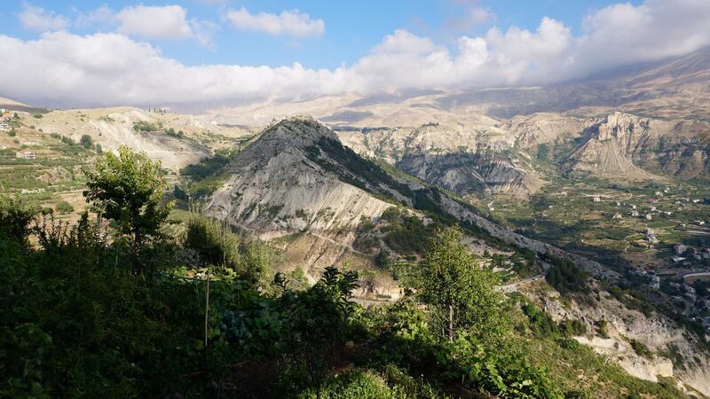 View of the town of Bsharreh, Lebanon, August 9, 2020. Photo by Aram Abdo