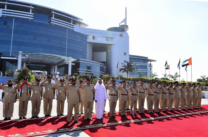 Dubai Police observe Commemoration Day. Courtesy Dubai Police