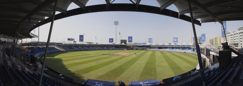 Upgrades to the Sharjah cricket stadium. Antonie Robertson / The National