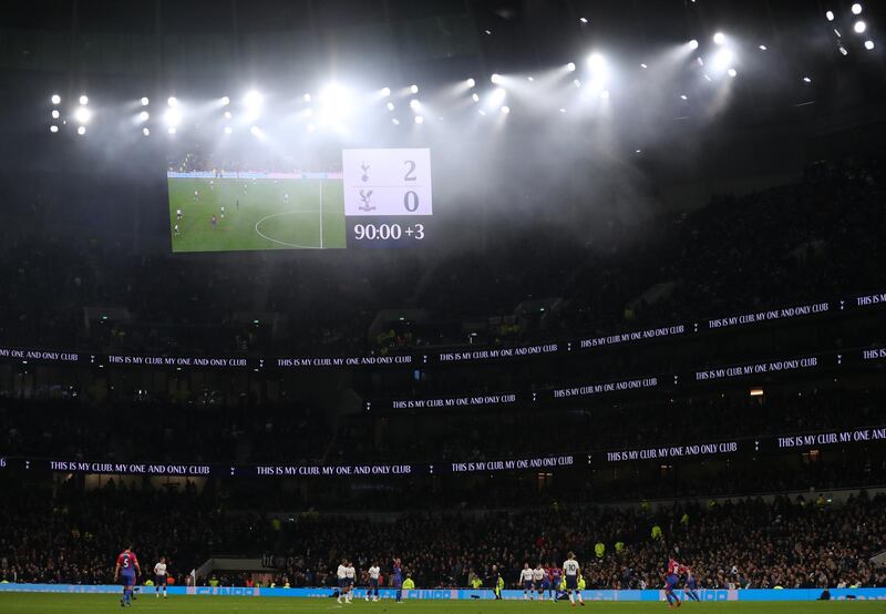 The view inside the Tottenham Hotspur Stadium. Getty